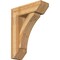 Ekena Millwork Thorton Slat Rough Sawn Bracket w/ Offset Brace, Western Red Cedar, 8"W x 24"D x 32"H BKT0806X24X32THR06RWR - alternate 1